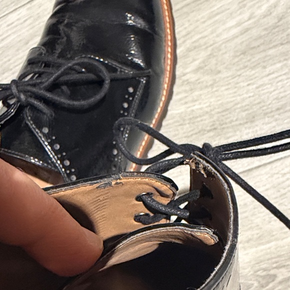 Bundle 3 for $70 | Franco Sarto Carlee black patent leather oxfords - Picture 6 of 7